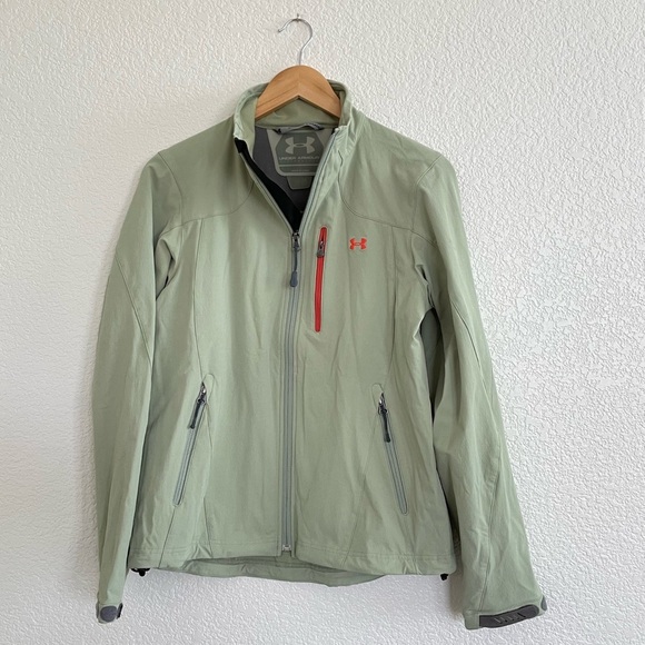 Under Armour | Green zip up jacket size medium - Picture 1 of 7